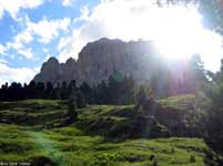 Langkofel w sloncu